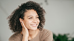 Smiling woman at dentist in south bend indiana